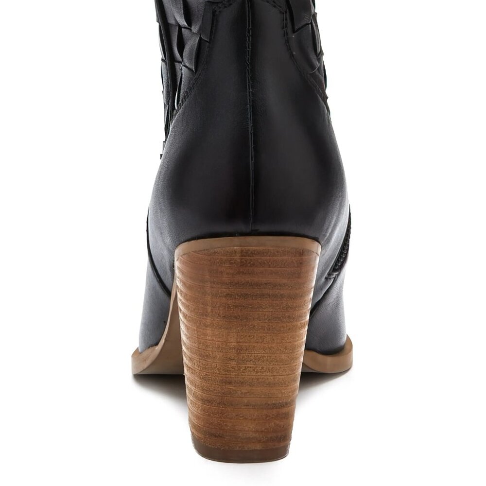 NEW MATISSE Leather Dawn Western Booties black for women 364tn - Picture 6 of 13